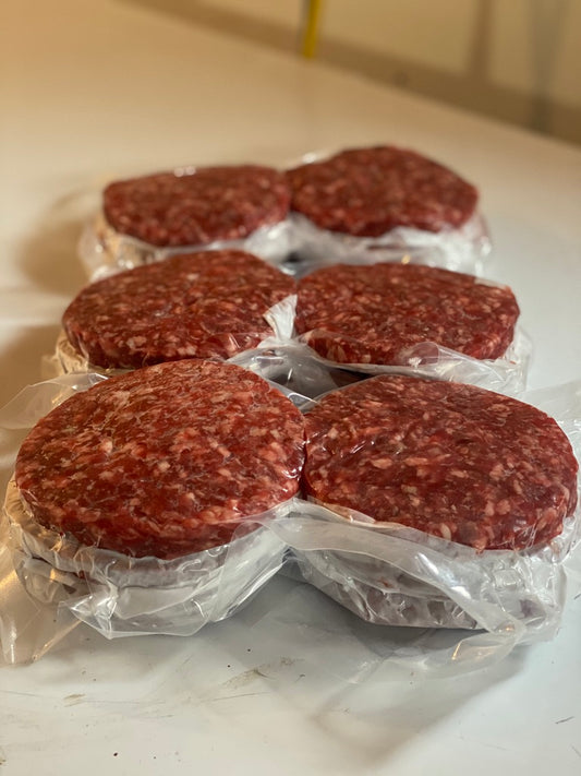 6 Pack 100% Beef Burgers